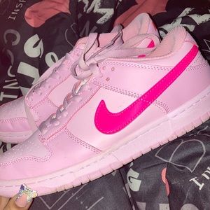 Triple pink Dunks